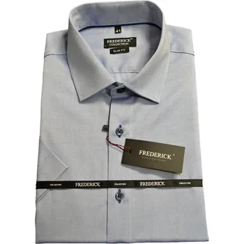 Pánská košile Pánská košile s krátkým rukávem - střih SLIM - vzor F718 - 40