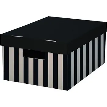 Úložný box Hit Krabice úložná, 280 x 370 x 180 černá 2 ks