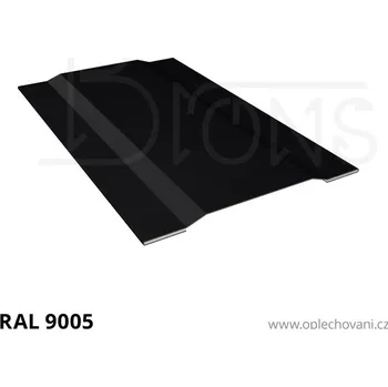 Střešní lemovaní Přítlačná lišta prolomená rš 160 černá