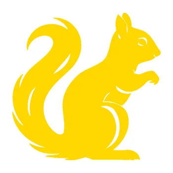 Samolepící dekorace SAMOLEPKA Veverka 004 pravá (13 - jasně žlutá) NA AUTO, NÁLEPKA, FÓLIE, POLEP, TUNING, VLASTNÍ TEXT, TISK, AUTOSAMOLEPKY.cz, POLEPY, OBRÁZEK, LOGO, SAMOLEPKY