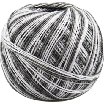 Příze Niťárna Háčkovací příze Sněhurka ombré 88152 šedá