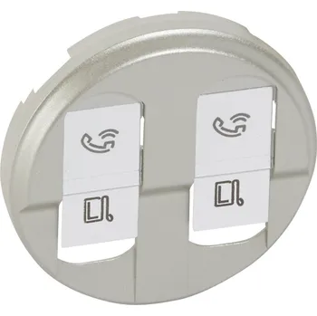 Elektroinstalační materiál LEGRAND Kryt CÉLIANE 68552 zásuvka 2xRJ46 068552