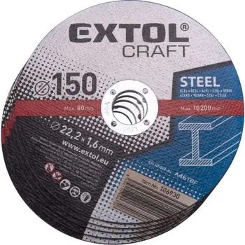 Řezný kotouč Kotouče řezné na kov, 5ks, 150x1,6x22,2mm EXTOL CRAFT,106930