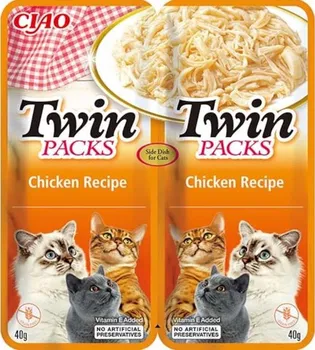 Krmivo pro kočku Inaba Churu Cat Twin Packs kapsička Chicken in Broth Recipe 2x 40 g