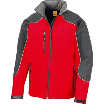 Result Unisex softshellová bunda R118X Red-Black M