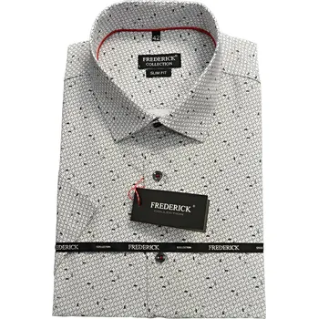 Pánská košile Pánská košile s krátkým rukávem - střih SLIM - vzor F712 - 38