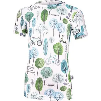 Dívčí tričko Dětské UV tričko Little Angel Outlast® KR tenké Park - zelené velikost 86