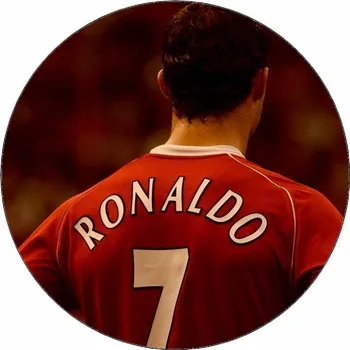 Jedlá dekorace na dort Jedlý papír Cristiano Ronaldo zezadu 19,5 cm
