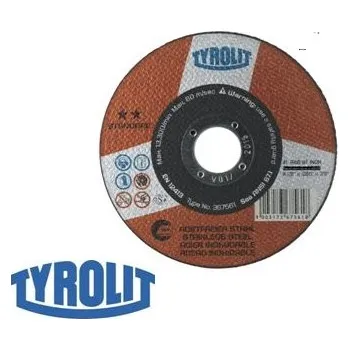 Brusný kotouč Řezný kotouč TYROLIT Standard 125x2x22,22 mm - na nerez T41 A46RB80
