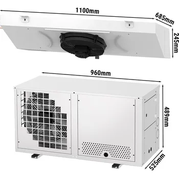 Lednice G.Gastro Dělený chladicí agregát - max. pro 20 m3 - stupeň ochrany IP 51