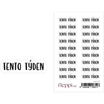 samolepka Fleppi Samolepky Tento týden
