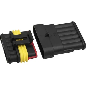 Elektrický konektor Vodotěsný AMP SUPERSEAL 1.5 konektor se zámkem, Onpira Model: 6-pólový