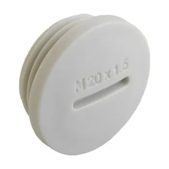 Rozvaděč Agro Záslepka 8855.20 M20x1,5 závitová kruhová plastová světle šedá