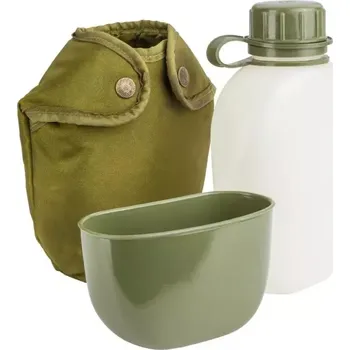 Kempingové nádobí Polní láhev NORSKO s pitítkem - ZÁNOVNÍ (Originální polní láhev používaná Norskou Armádou.)