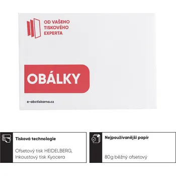 Obálka Obálky DL samolepící s páskou (zavírání delší strana)