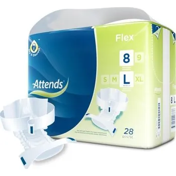 Attends Slips Flex Extra 8 inkontinenční zalepovací kalhotky L 28 ks