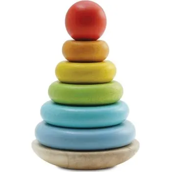 Hračka pro nejmenší Le Toy Van Petilou Skládací věž duha