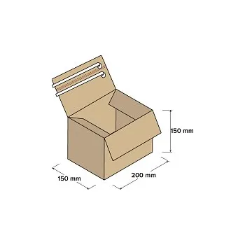 Rychlouzavírací krabice 200x150x150mm, 10 ks