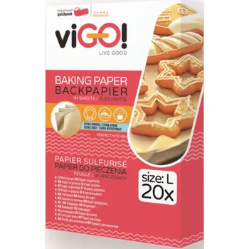 Pečicí papír Papír na pečení 42x38 cm Vigo 20 ks