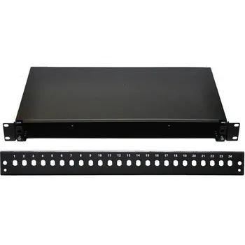 Rozvaděč OEM 19'' Optická vana 24xST černá, aret. plast. klipem