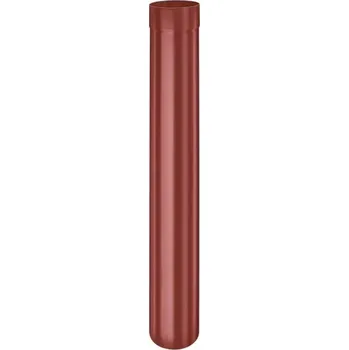 okap Pozinkovaný okapový svod Ø 80 mm délka 3000 mm v barvě ocelově červená