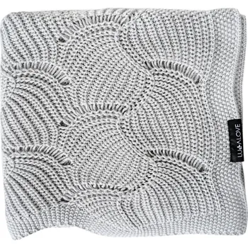 Dětská deka Lullalove Bambusová dečka vzor mušličky Šedá