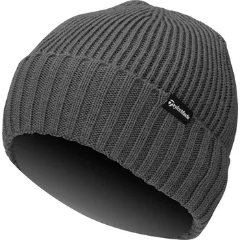Čepice TaylorMade Ribbed Knit pánská zimní čepice, šedá