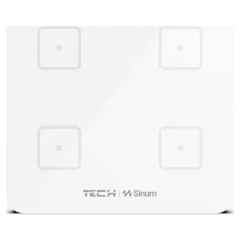 Sada domovního alarmu TECH STEROWNIKI Bezdrátové multifunkční tlačítko čtyřpólové bílé WP-04 Tech Controls