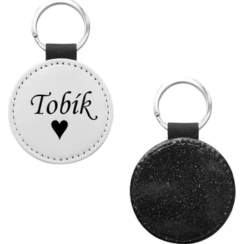 Koženková klíčenka Glitters