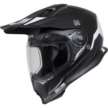 Helma na motorku Moto přilba JUST1 J14-F ELITE matná černo/bílá M