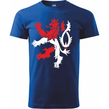 ON-DESIGN Tričko pánské/dětské s českým lvem Velikost: 5XL, Barva: královská modrá