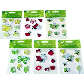 Dekorace dřev.samolep.broučci (7ks/bal)