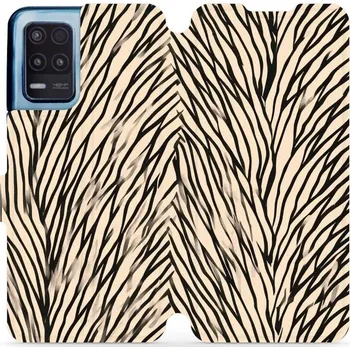 Pouzdro na mobilní telefon Flipové pouzdro Mobiwear - Realme 8 5G - VA52S V koruně stromu (Knížkové flip pouzdro, obal, kryt na mobil Realme 8 5G - VA52S V koruně stromu, materiál Umělá kůže + TPU - ochrana 360°, stojánek, silikonová vanička, magnetické zavírání)