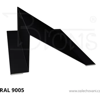 Střešní lemovaní Protisněhová zábrana rš 290 černá