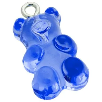 Ozdoba do vlasů Medvídek 1ks tmavě modrý