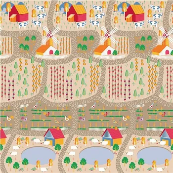 Hrací deka Asalvo Play Mat XL 120 × 180 cm Farm-City