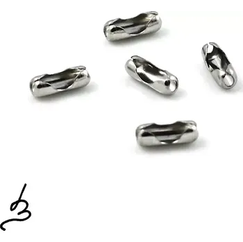 Materiál na výrobu šperku Spojka na kuličkový řetízek - 4 ks