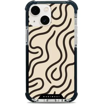 Pouzdro na mobilní telefon Odolný obal Mobiwear MagSafe Elite Bumper - Apple iPhone 13 Mini - DA60D Linky (Odolný kryt, pouzdro, obal Mobiwear Elite Bumper na mobil Apple iPhone 13 Mini - DA60D Linky, materiál Plast + TPU silikon + kov - zesílená ochrana telefonu, podpora MagSafe,)