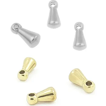 Materiál na výrobu šperku Ocelový závěs na řetízky 6x3mm - 1Ks - Nerez SL