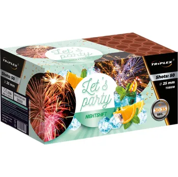 Zábavní pyrotechnika Triplex Ohňostroj NIGHT SHIFT - baterie 50 ran TXB518