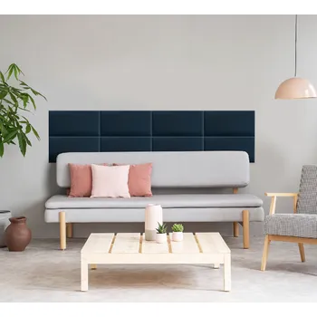 Obklad Čalouněný panel - Obdélník - 80x20cm Námořnická modrá