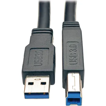 Počítačové příslušenství EATON Kabel USB-A / USB-B, USB 3.0, aktivní SuperSpeed Repeater (Samec/Samec), 7.62m U328-025