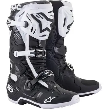Moto obuv Boty TECH 10, ALPINESTARS (černá/bílá) 2026 42