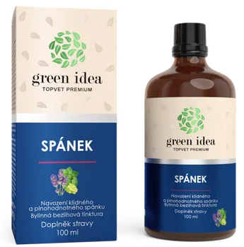 Přípravek na podporu paměti a spánku GREEN IDEA Spánek bezlihová tinktura 100 ml