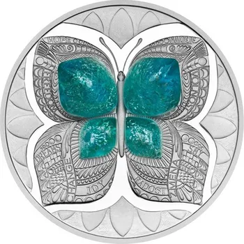 2024 - Stříbrná mince Motýl - Crystal Coin