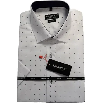 Pánská košile Pánská košile s krátkým rukávem - střih SLIM - vzor F586 - 41