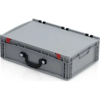 Přepravka na jídlo Přepravka EURO s víkem 60x40x18,5 - 1 madlo na dlouhé straně