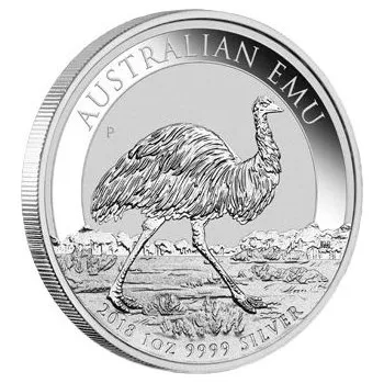 Sběratelství Perth Mint Australian Emu stříbrná mince 1oz 2018