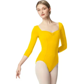 Body Lulli,Trikot princesového střihu LUB339, žlutá XL