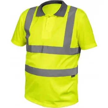 pracovní tričko Högert FELIX výstražné polo tričko žlutá S-3XL